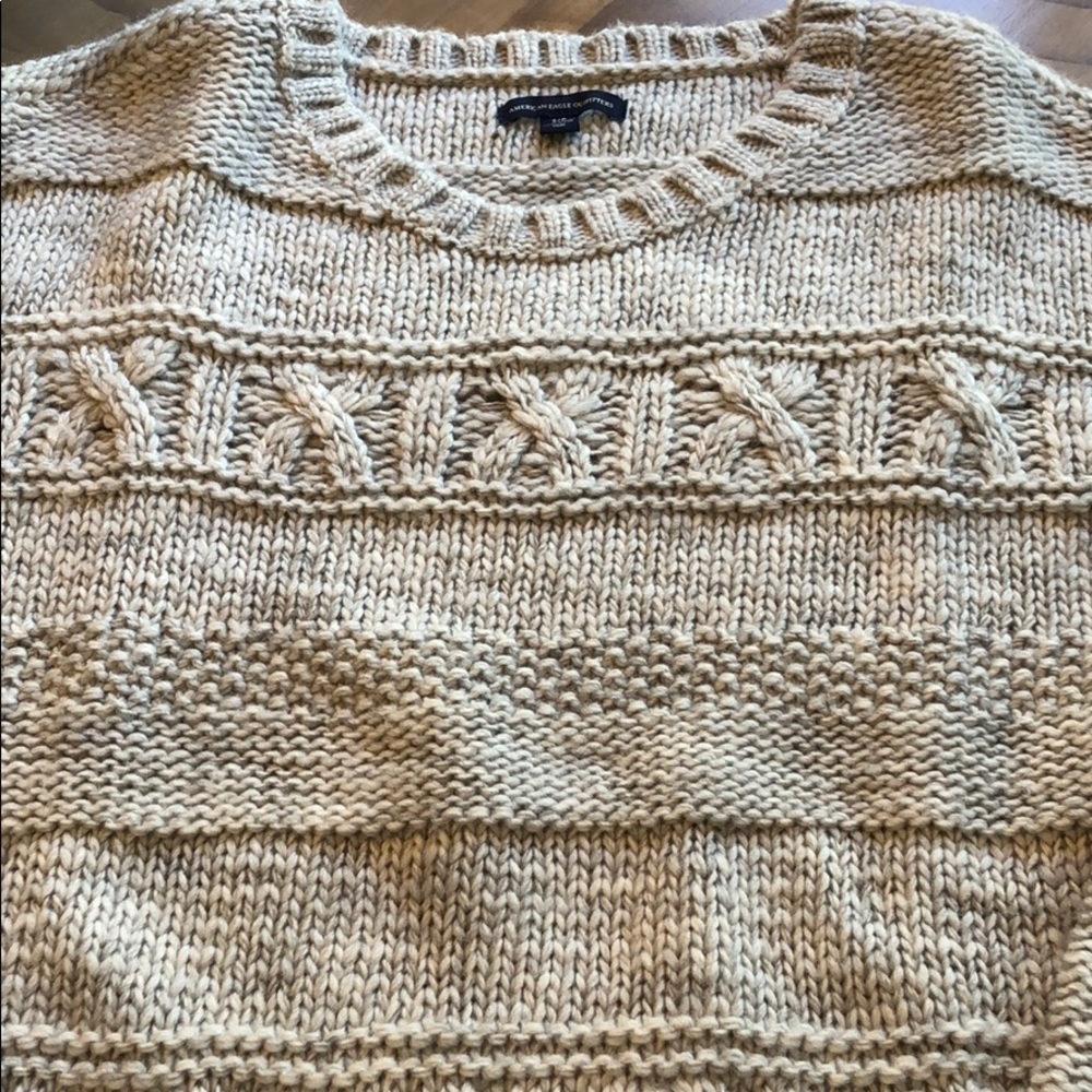 Gray Cableknit Sweater (Never Used) - image 2